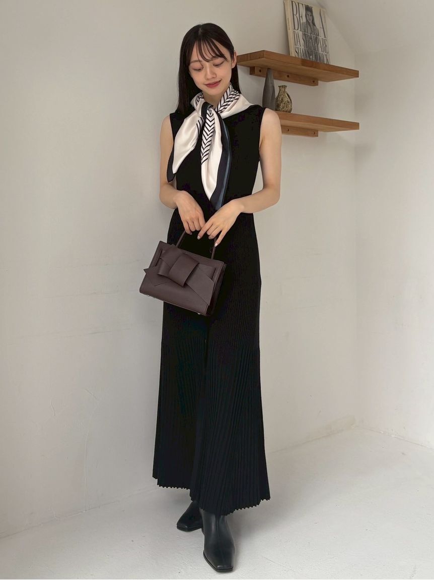 FRAY I.D「スカーフセットニットワンピース」|ワンピース|