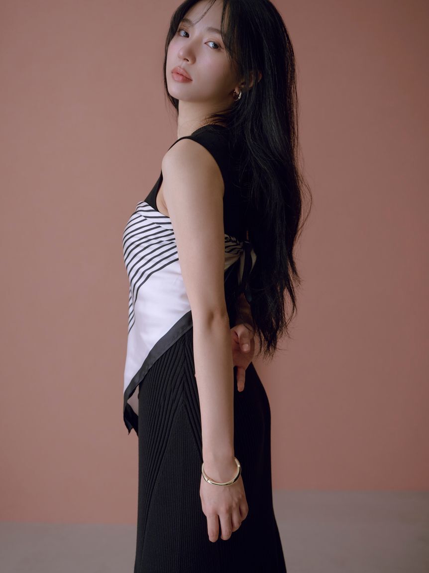 FRAY I.D「スカーフセットニットワンピース」|ワンピース|