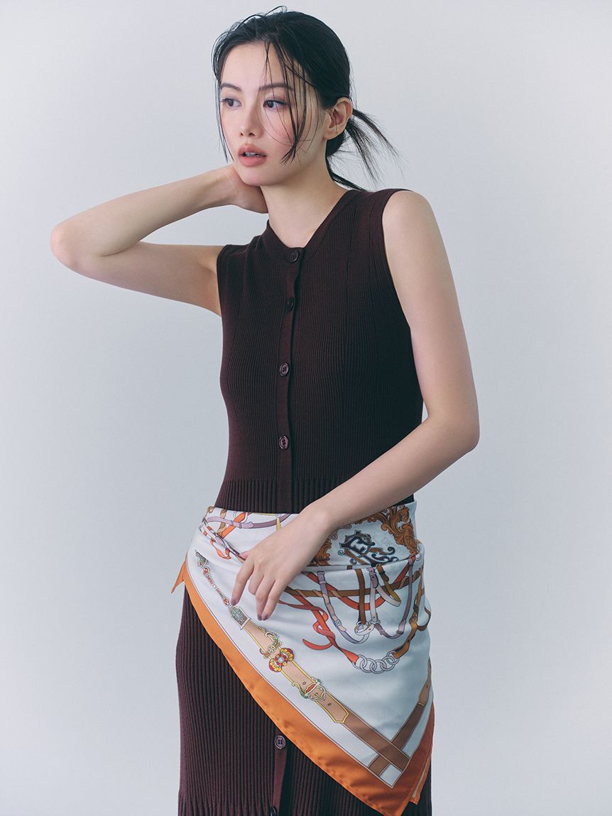 FRAY I.D「スカーフセットニットワンピース」|ワンピース|