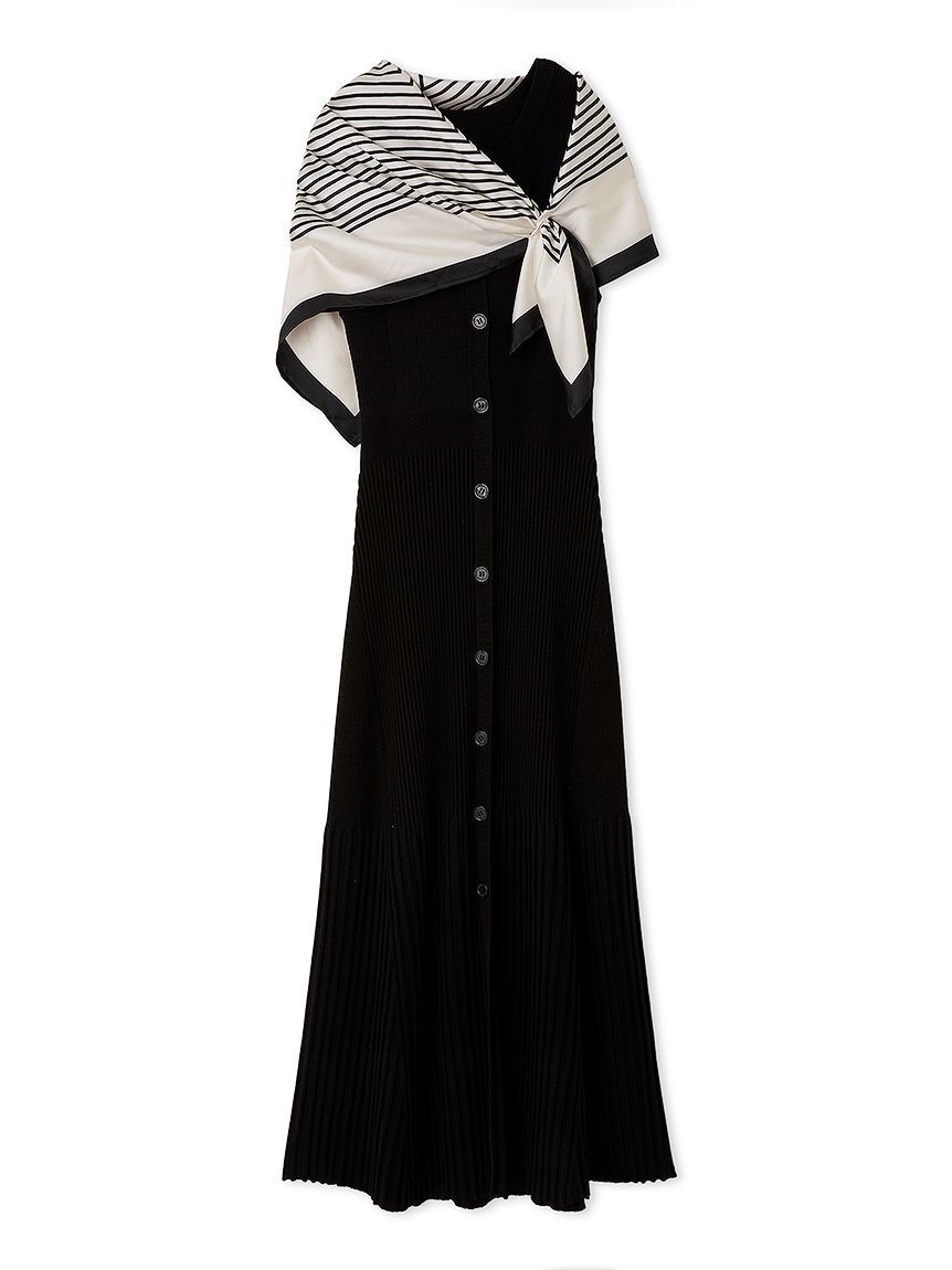 FRAY I.D「スカーフセットニットワンピース」|ワンピース|