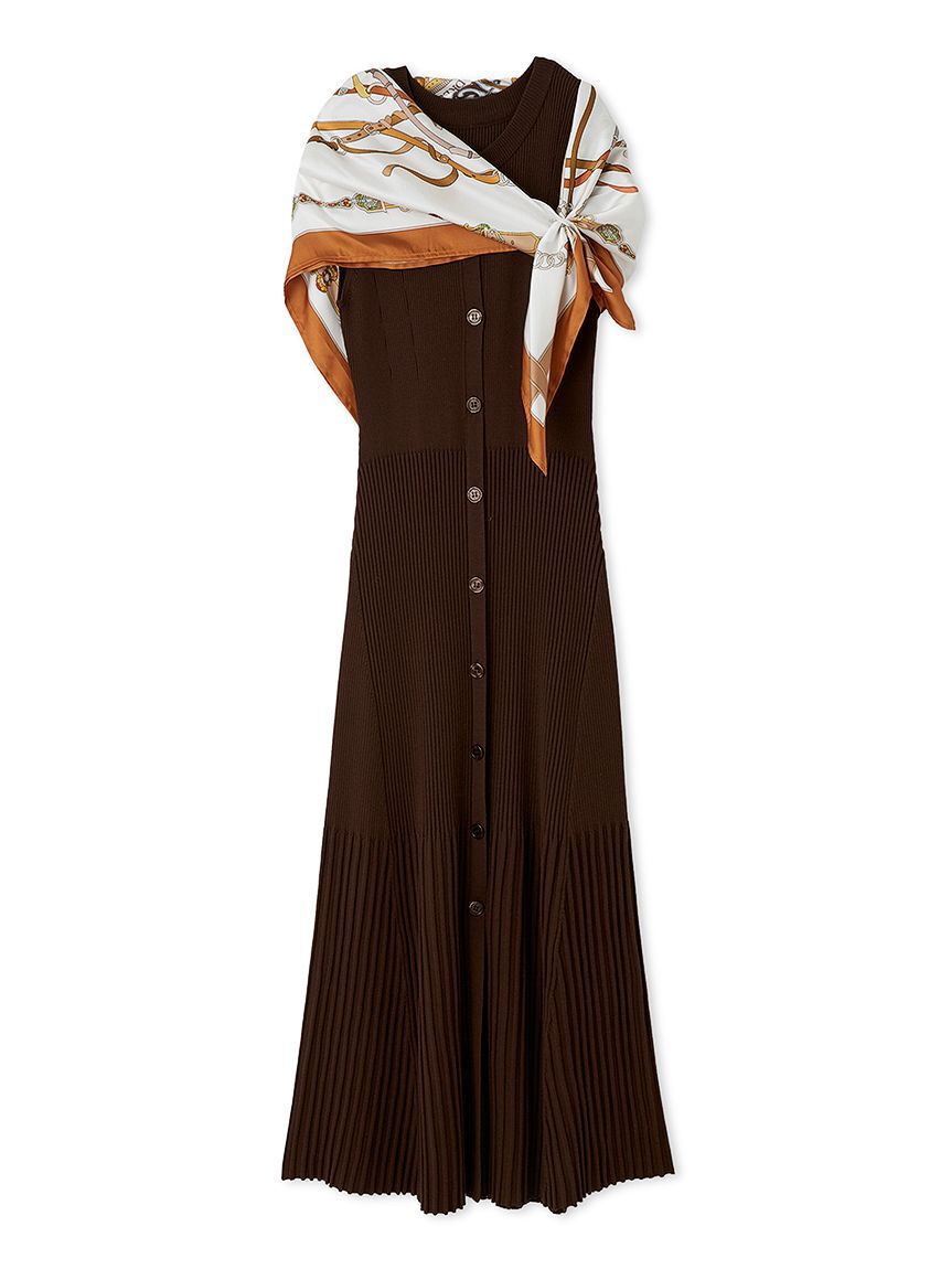 FRAY I.D「スカーフセットニットワンピース」|ワンピース|