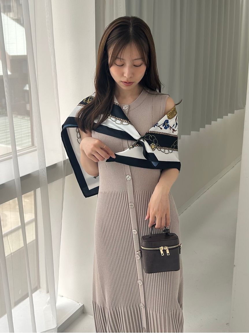 FRAY I.D「スカーフセットニットワンピース」|ワンピース|