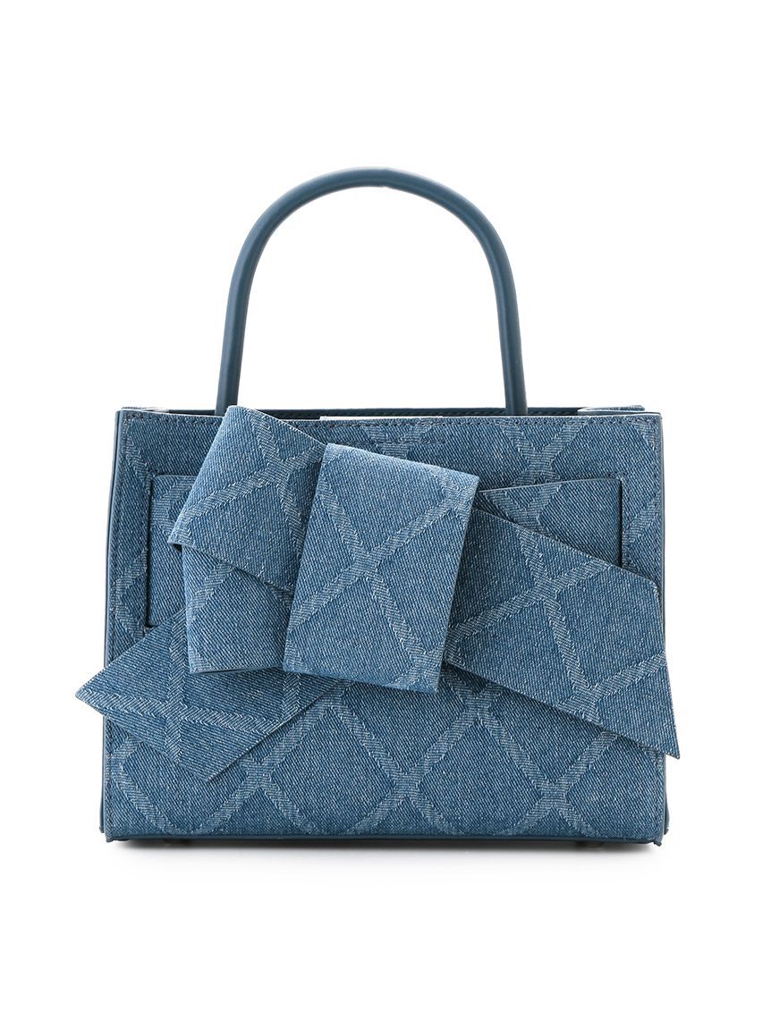 FRAY I.D「【ルエル】デニムリボンミドルバッグ」|ハンドバッグ|