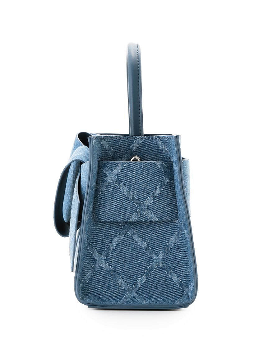 FRAY I.D「【ルエル】デニムリボンミドルバッグ」|ハンドバッグ|