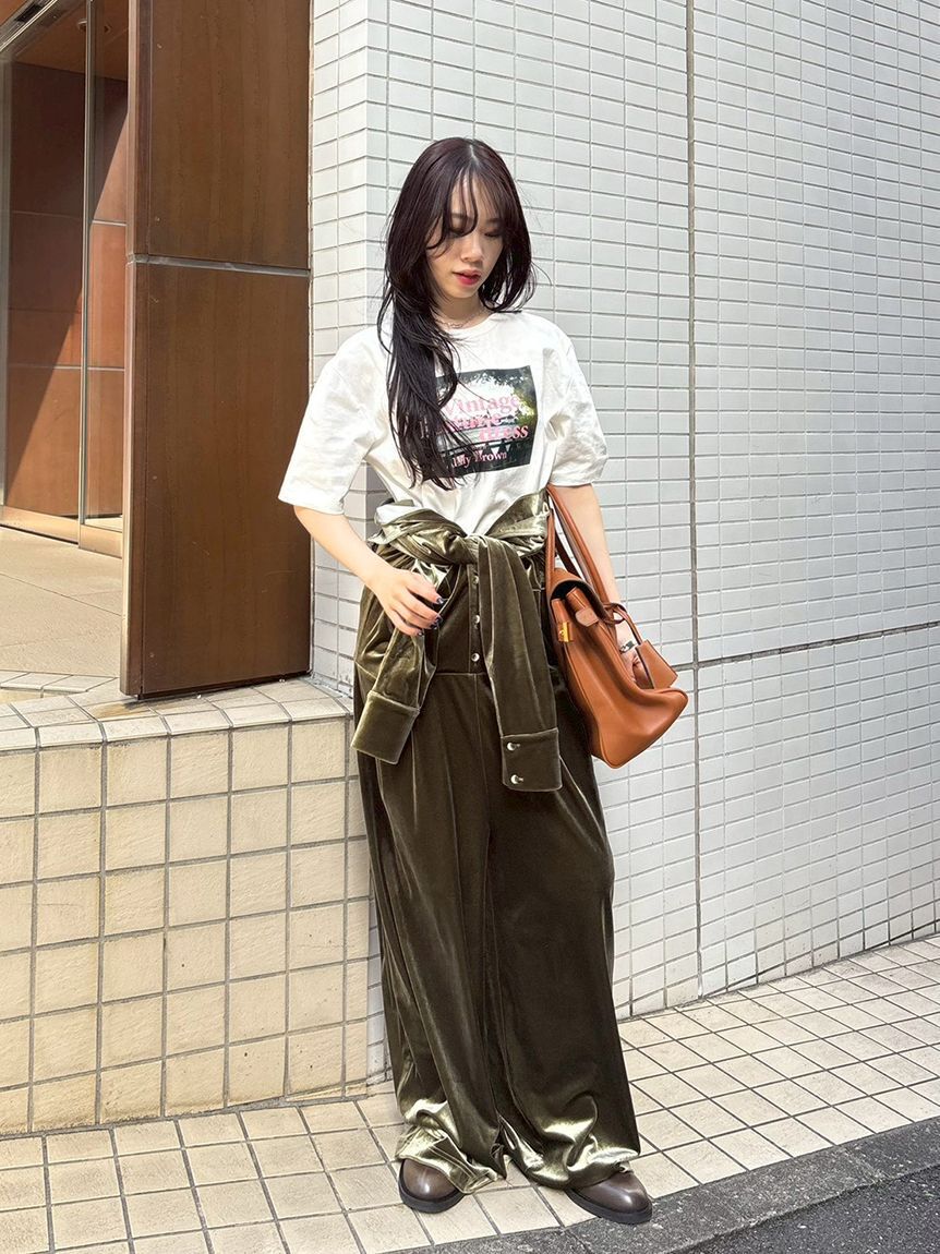 LILY BROWN「【WEB限定00サイズ】ベロアジャンプスーツ」|ワンピース|