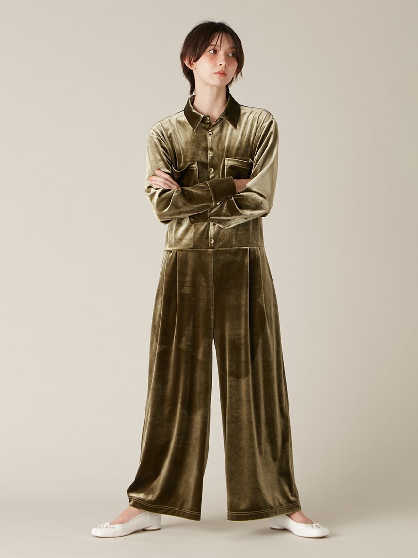 LILY BROWN「【WEB限定00サイズ】ベロアジャンプスーツ」|ワンピース|KKI