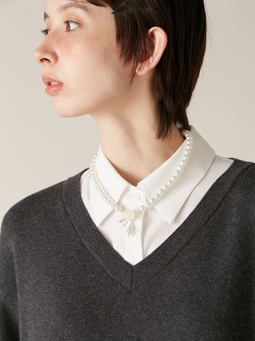 LILY BROWN「ローズパールネックレス」|ネックレス|