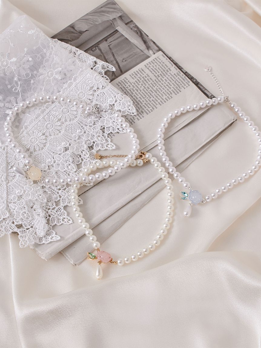 LILY BROWN「ローズパールネックレス」|ネックレス|