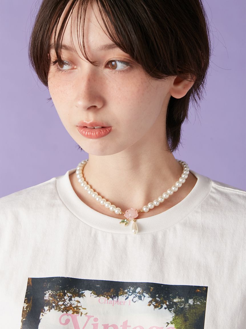 LILY BROWN「ローズパールネックレス」|ネックレス|