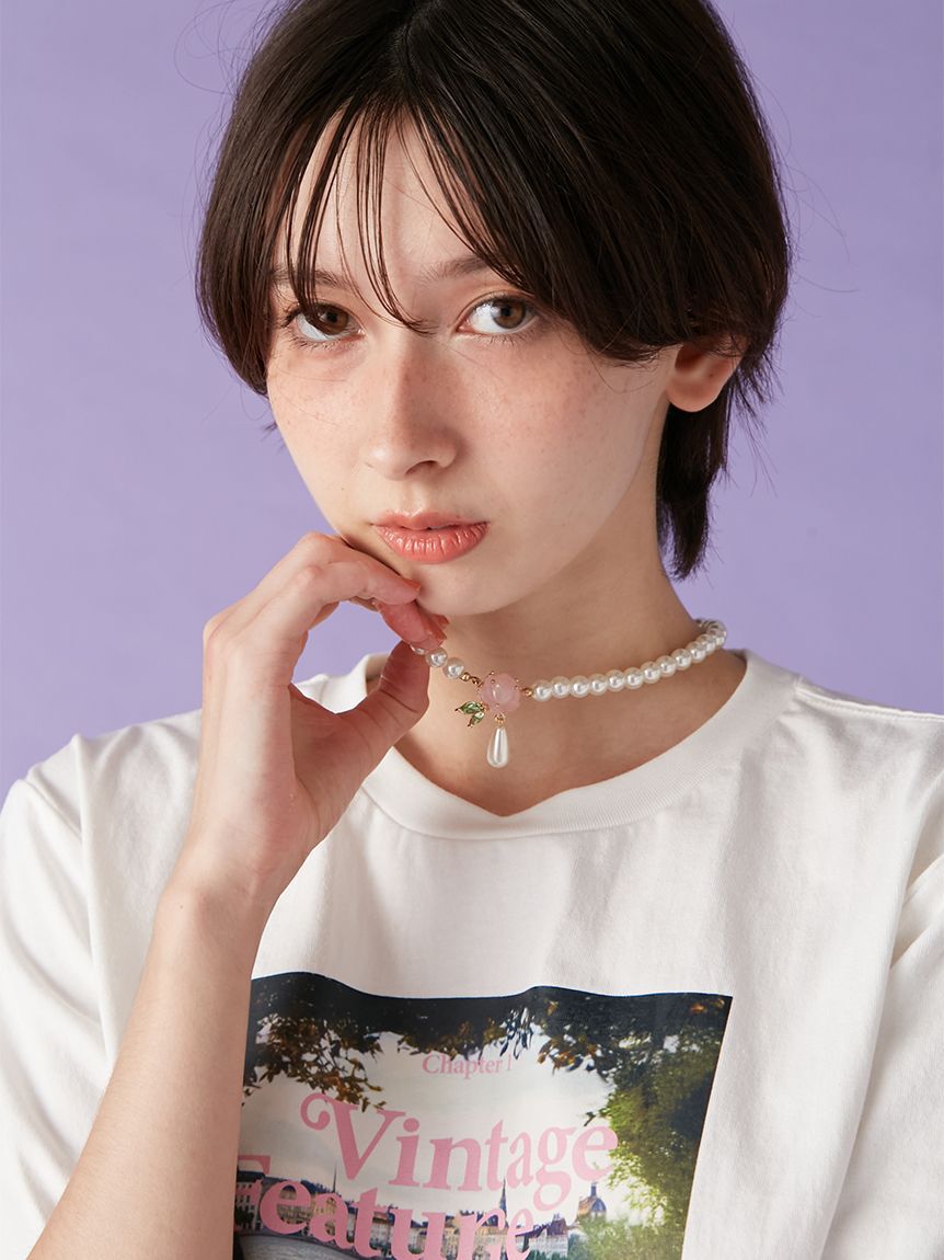 LILY BROWN「ローズパールネックレス」|ネックレス|