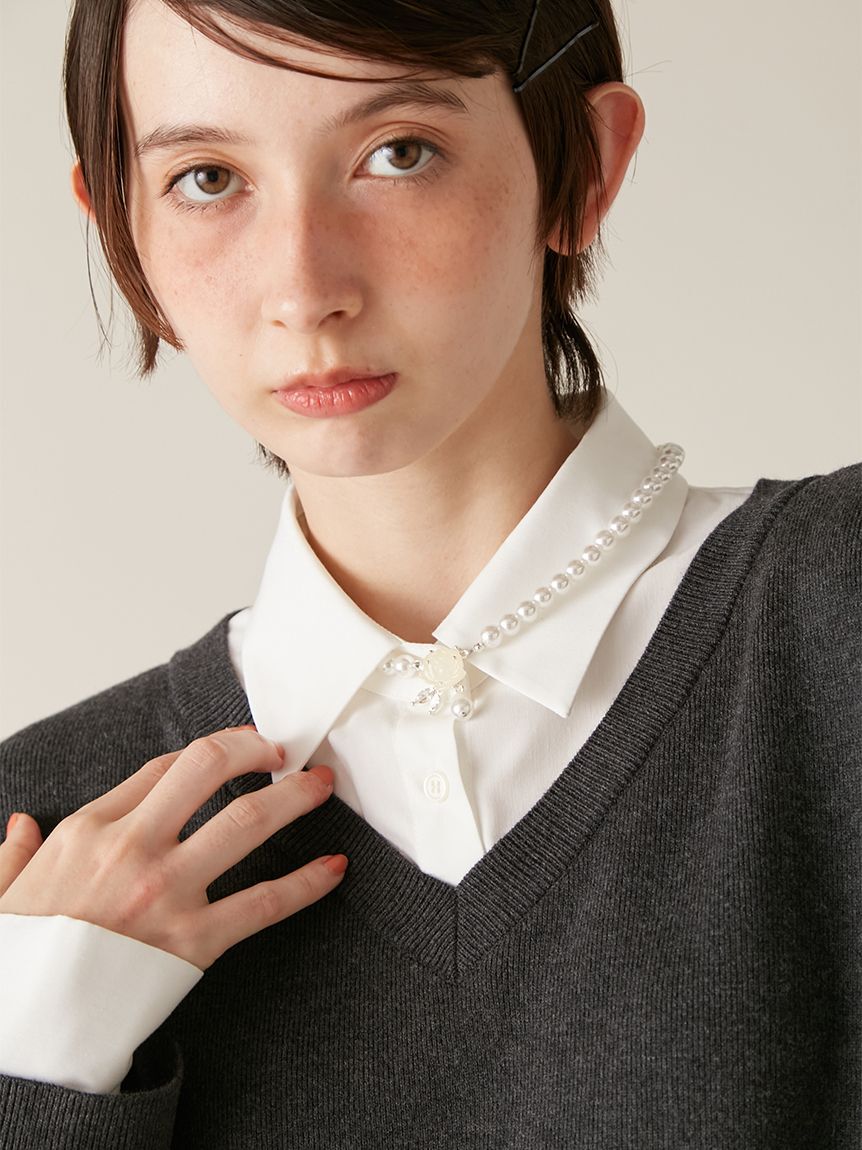 LILY BROWN「ローズパールネックレス」|ネックレス|