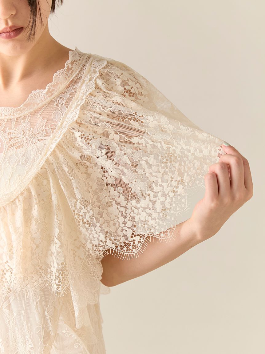 LILY BROWN「プラントレースドレス」|ドレス|