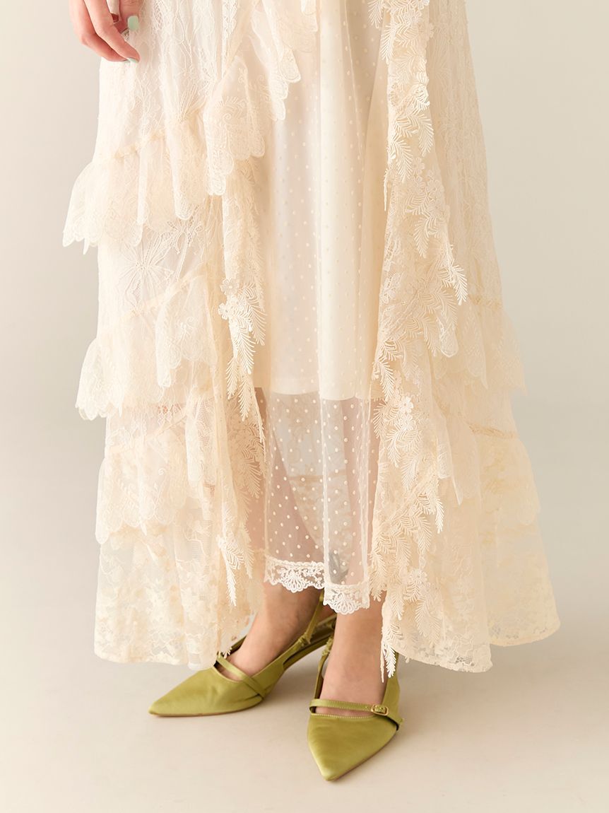 LILY BROWN「プラントレースドレス」|ドレス|