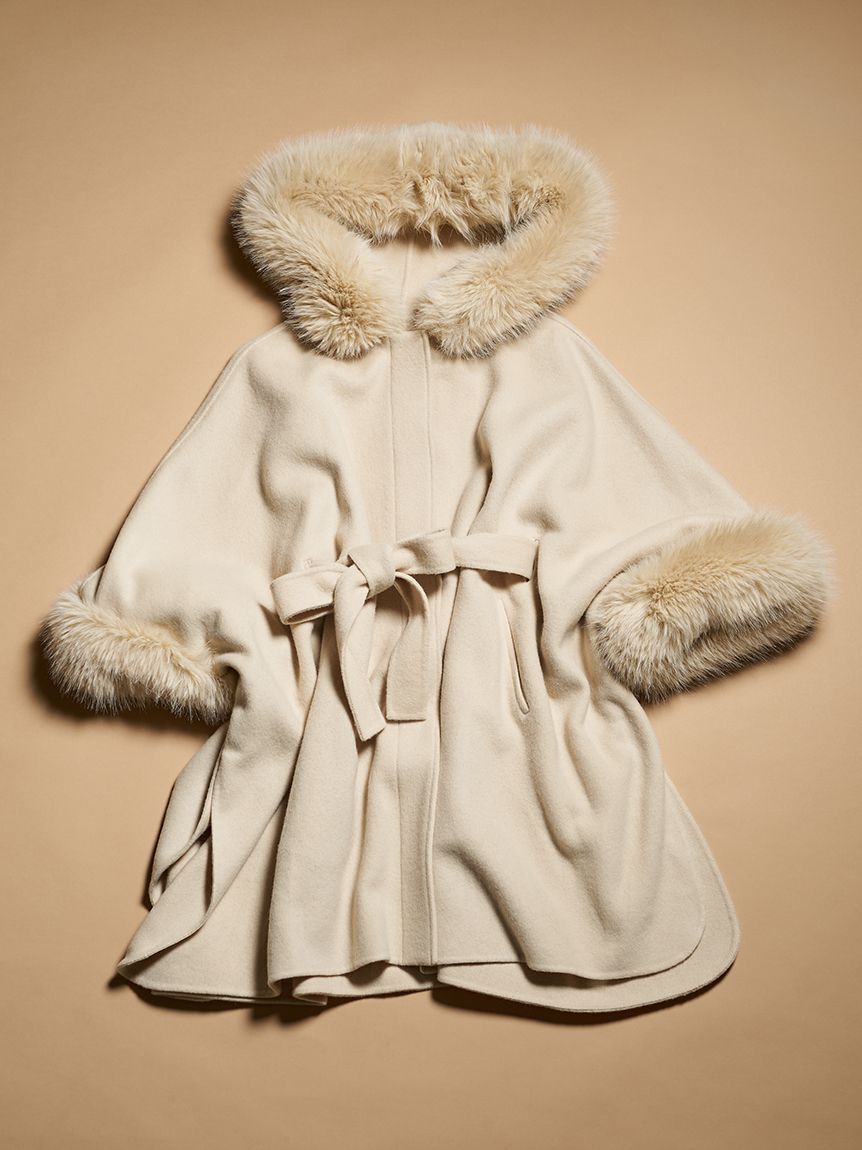 CELFORD「【WEB限定カラー】ファーポンチョコート」|ポンチョ・ケープ|