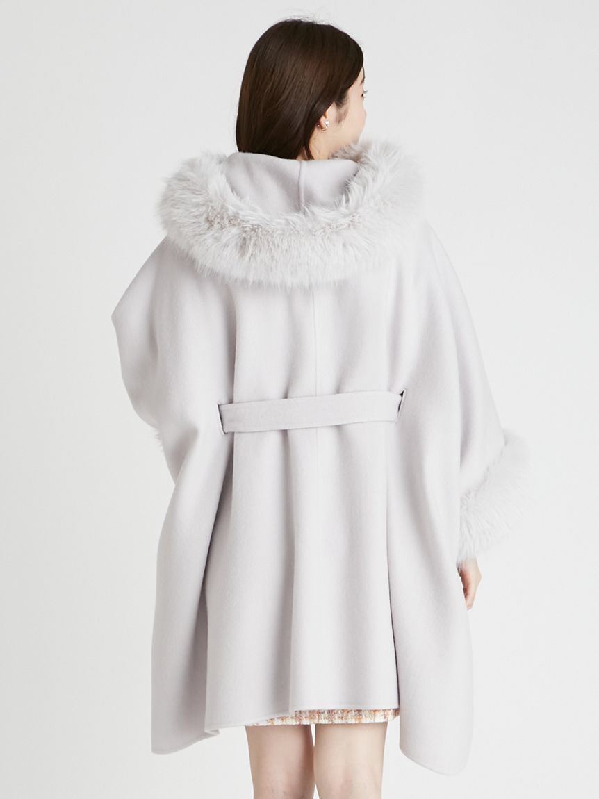 CELFORD「【WEB限定カラー】ファーポンチョコート」|ポンチョ・ケープ|