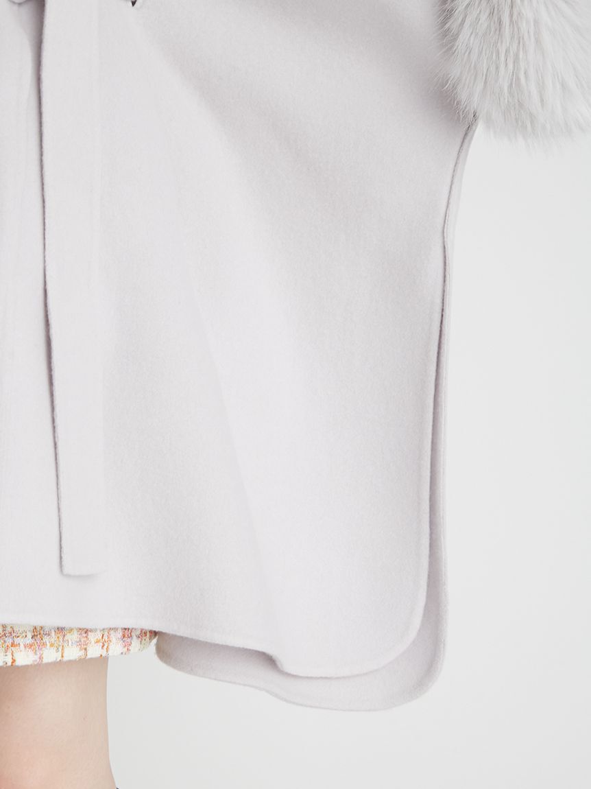 CELFORD「【WEB限定カラー】ファーポンチョコート」|ポンチョ・ケープ|