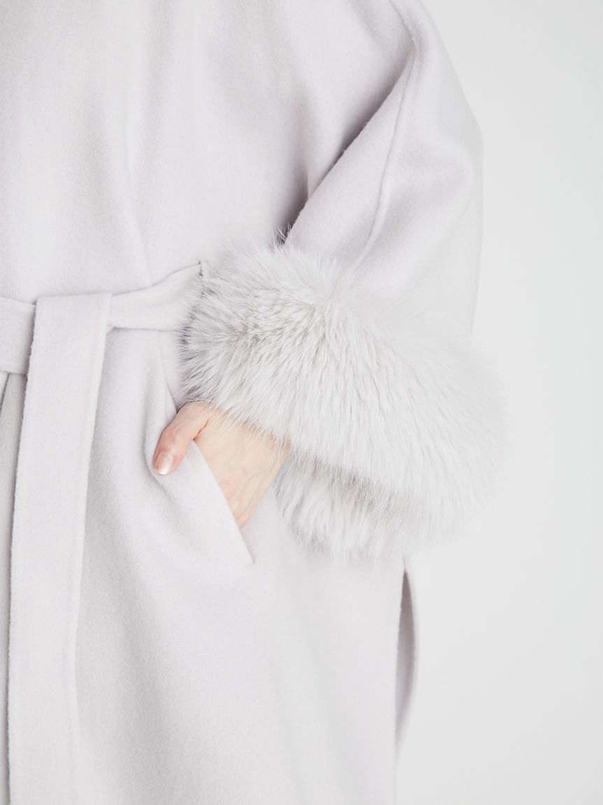 CELFORD「【WEB限定カラー】ファーポンチョコート」|ポンチョ・ケープ|