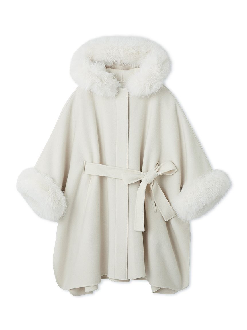 CELFORD「【WEB限定カラー】ファーポンチョコート」|ポンチョ・ケープ|