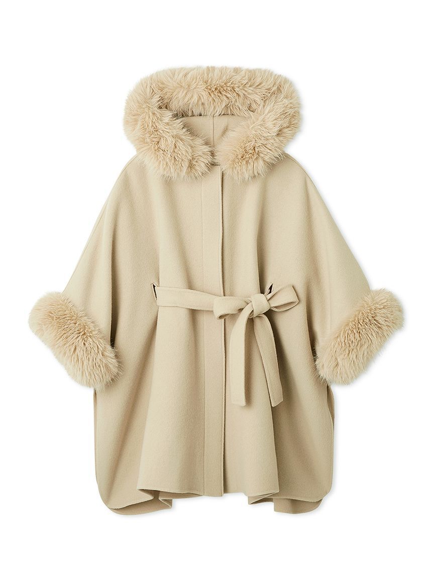 CELFORD「【WEB限定カラー】ファーポンチョコート」|ポンチョ・ケープ|