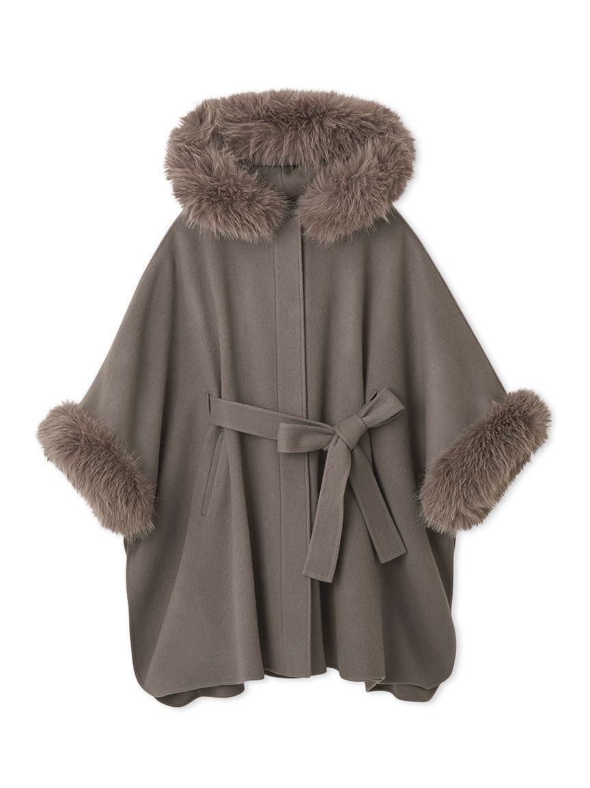 CELFORD「【WEB限定カラー】ファーポンチョコート」|ポンチョ・ケープ|