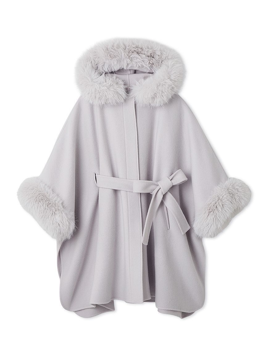 CELFORD「【WEB限定カラー】ファーポンチョコート」|ポンチョ・ケープ|