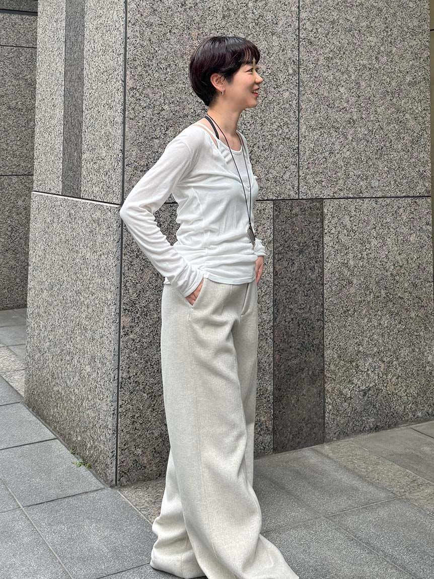 styling/「【セットアップ対応】ウールリバーワイドパンツ」|その他|