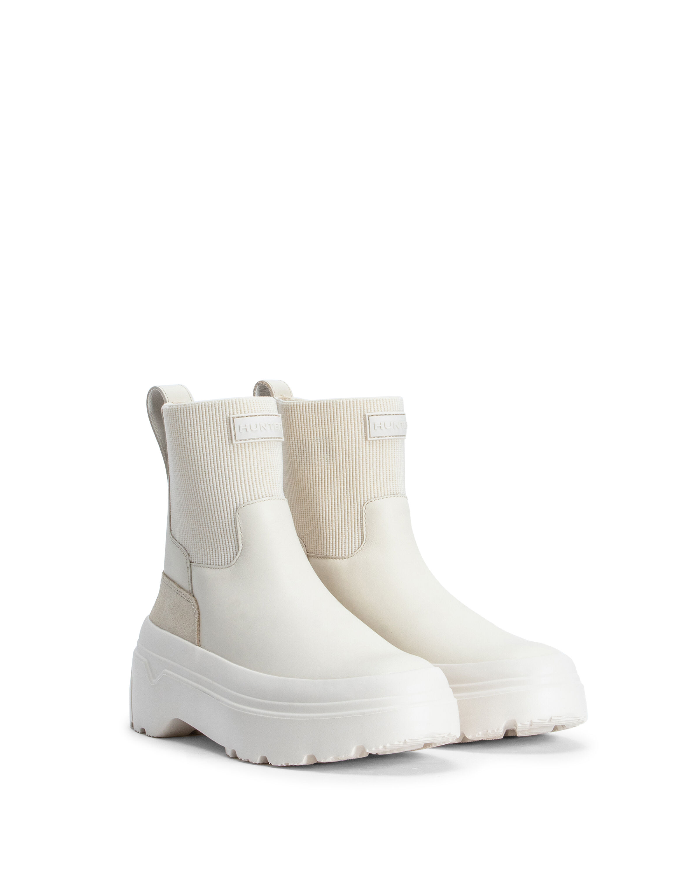 HUNTER「レディース エクスプローラー チェルシー フラットフォームブーツ」|ショートブーツ|