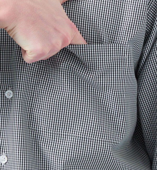 MACKINTOSH PHILOSOPHY「トロッター オーバーサイズバンドカラーシャツ  チェック/無地」|シャツ・ブラウス|