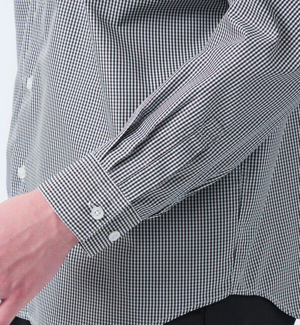 MACKINTOSH PHILOSOPHY「トロッター オーバーサイズバンドカラーシャツ  チェック/無地」|シャツ・ブラウス|