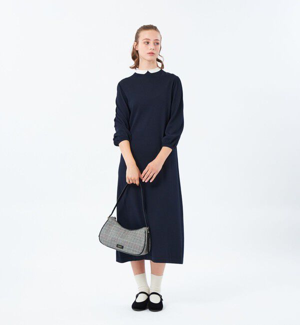 MACKINTOSH PHILOSOPHY「【25年秋冬モデル】Cleric Collar Knit サックワンピース」|ワンピース|