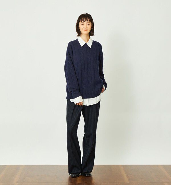 MACKINTOSH PHILOSOPHY「GREY LABEL ウールカシミヤケーブルニット」|ニット・セーター|