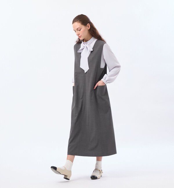 MACKINTOSH PHILOSOPHY「【CRANWELL JUMPER SKIRT(クランウェルジャンパースカート)】ウールトロピカル」|ワンピース|