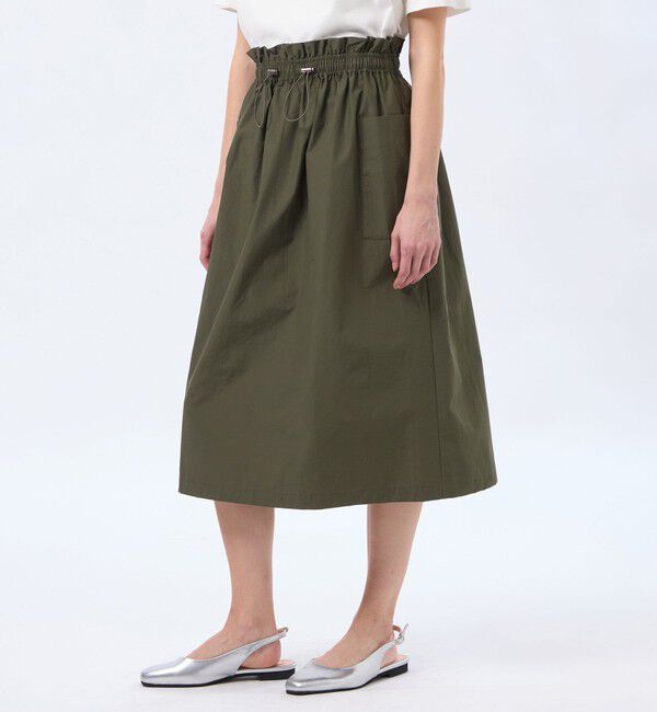 MACKINTOSH PHILOSOPHY「【LEE4月号/蛯原友里さん着用】ウエストギャザースカート」|スカート|カーキ
