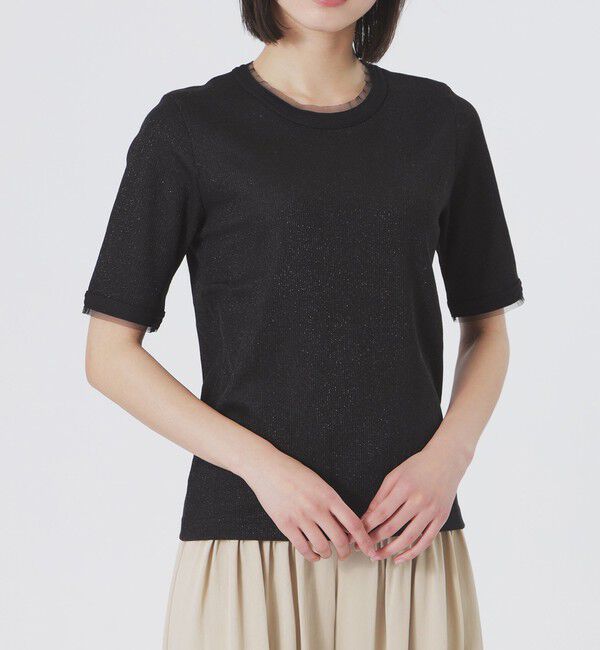  「ラメリブTシャツ」|Tシャツ・カットソー|