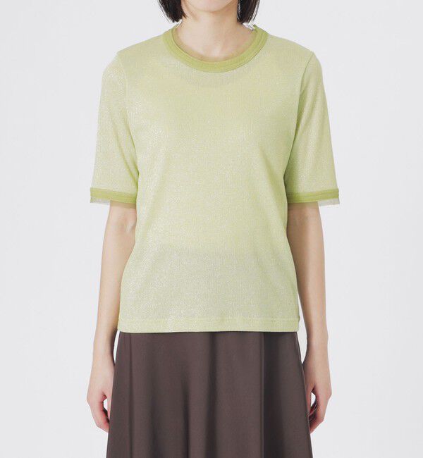  「ラメリブTシャツ」|Tシャツ・カットソー|