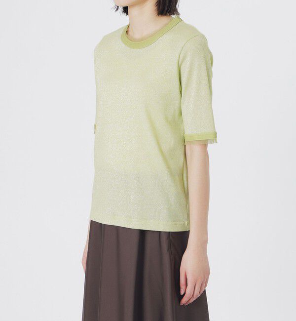  「ラメリブTシャツ」|Tシャツ・カットソー|