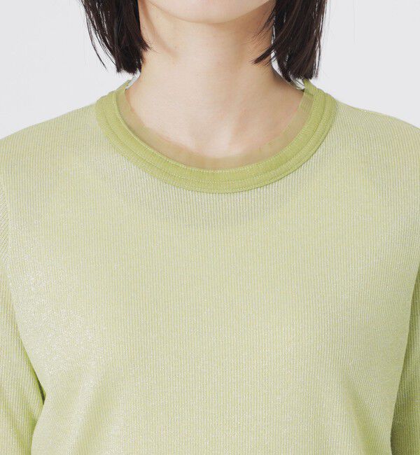  「ラメリブTシャツ」|Tシャツ・カットソー|