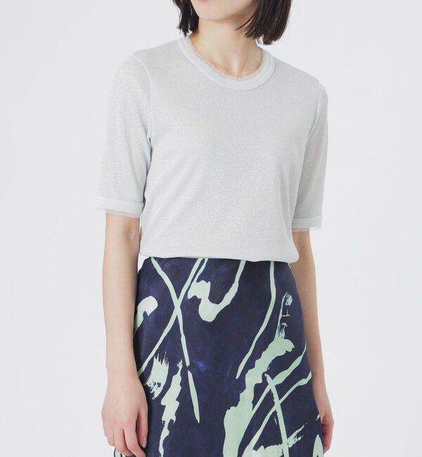  「ラメリブTシャツ」|Tシャツ・カットソー|