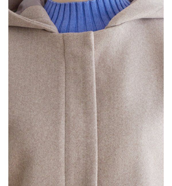 IKKA LOUNGE「ウールライクフード取り外しコート」|その他|
