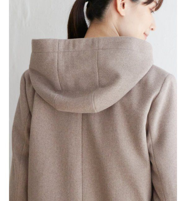 IKKA LOUNGE「ウールライクフード取り外しコート」|その他|