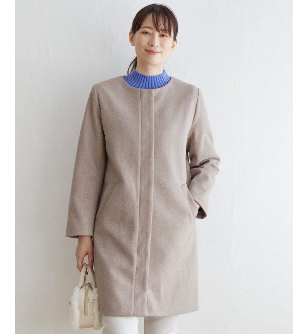 IKKA LOUNGE「ウールライクフード取り外しコート」|その他|
