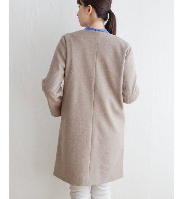 IKKA LOUNGE「ウールライクフード取り外しコート」|その他|