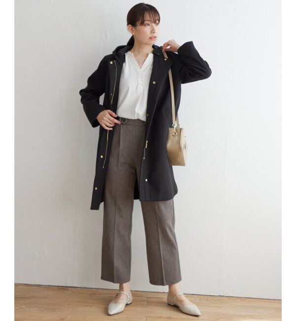 IKKA LOUNGE「ウールライクフード取り外しコート」|その他|