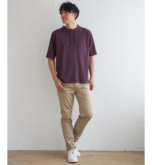 ikka「冷感ルーイカラー5分袖」|Tシャツ・カットソー|