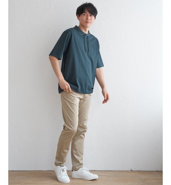 ikka「冷感ルーイカラー5分袖」|Tシャツ・カットソー|