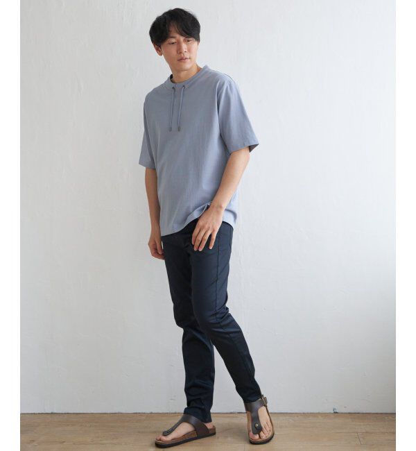 ikka「冷感ルーイカラー5分袖」|Tシャツ・カットソー|