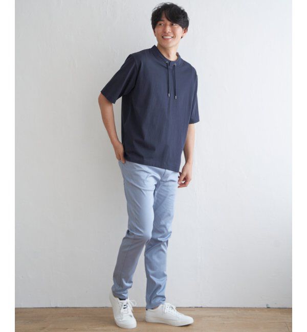 ikka「冷感ルーイカラー5分袖」|Tシャツ・カットソー|