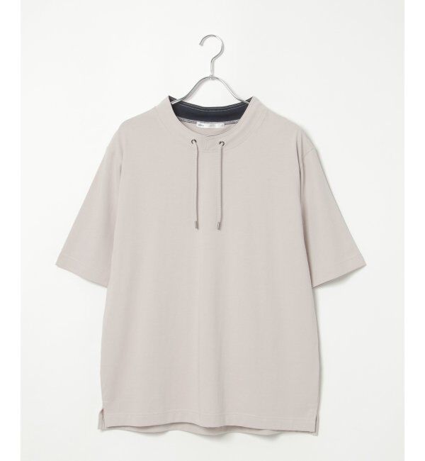 ikka「冷感ルーイカラー5分袖」|Tシャツ・カットソー|