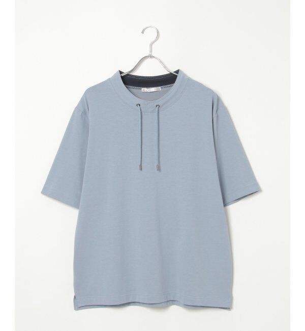 ikka「冷感ルーイカラー5分袖」|Tシャツ・カットソー|