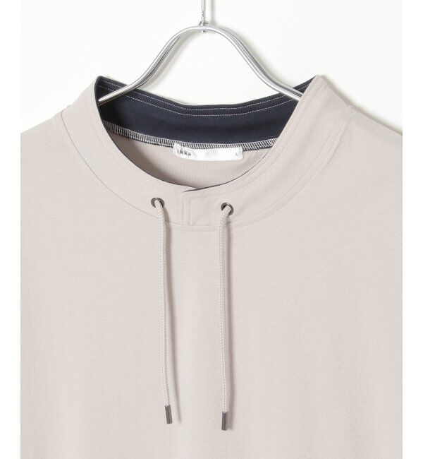 ikka「冷感ルーイカラー5分袖」|Tシャツ・カットソー|